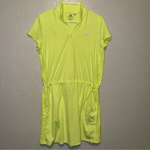 Adidas Neon Yellow Athletic Dress